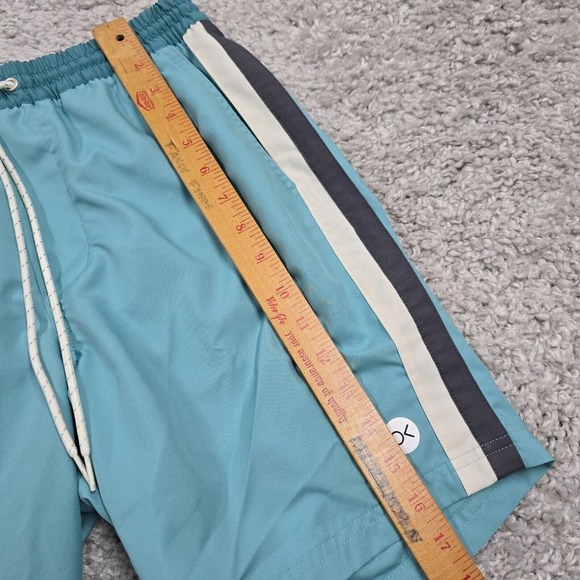 Outerknown Shorts‎ Mens Small Blue Nomadic Volley Trunks Drawstring Swim - Picture 9 of 13